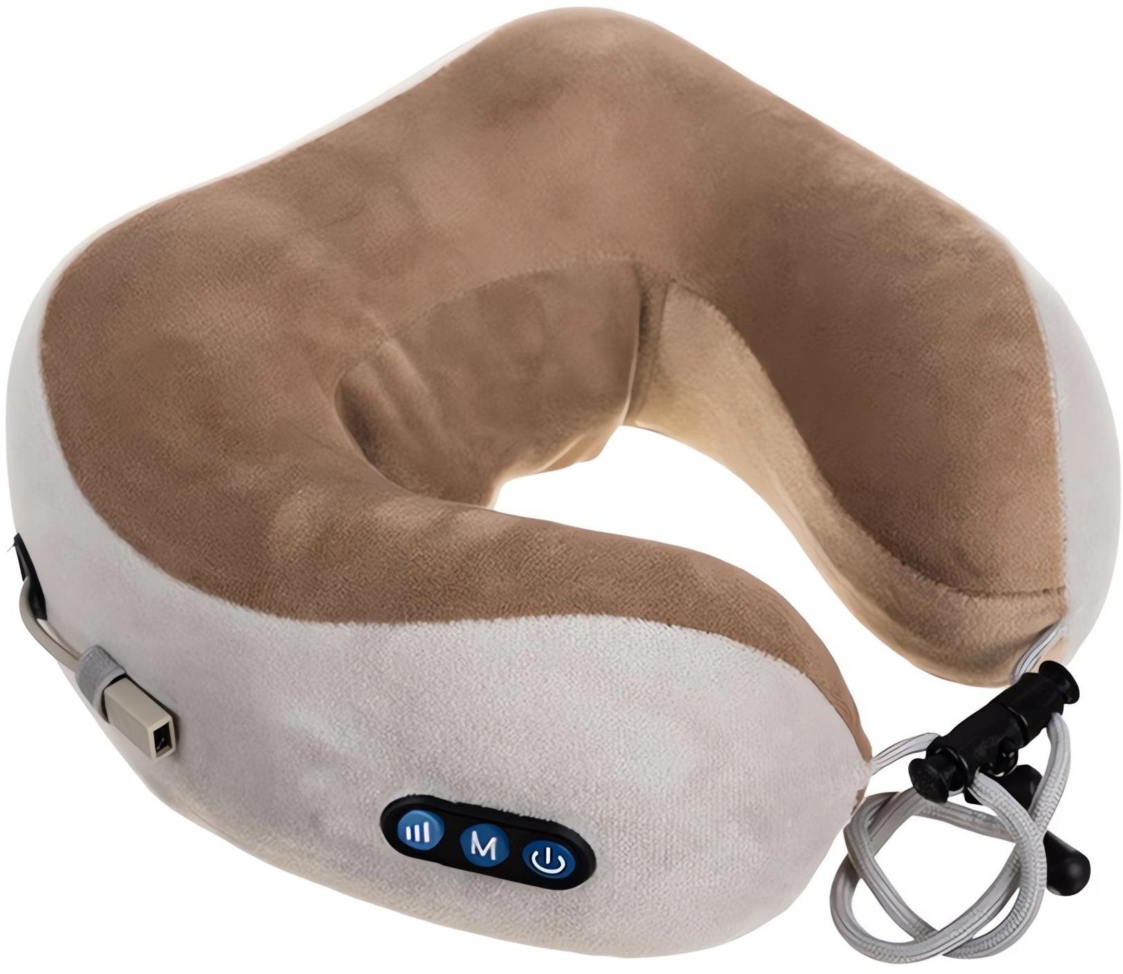 Verk 24454 Masážny vankúš na krk Shiatsu sivo-hnedý