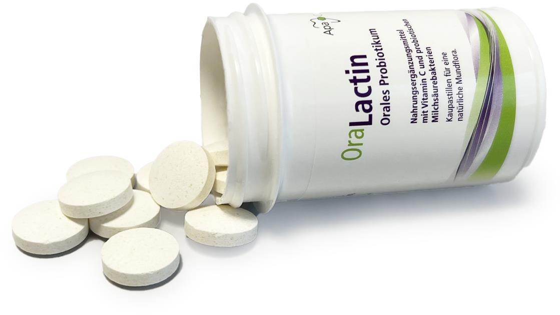 ApaCare OraLactin žuvacie pastilky s probiotikami