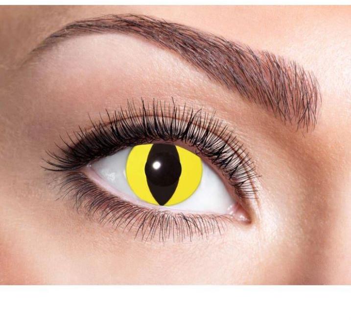 Guirca Halloween mačacie žlté