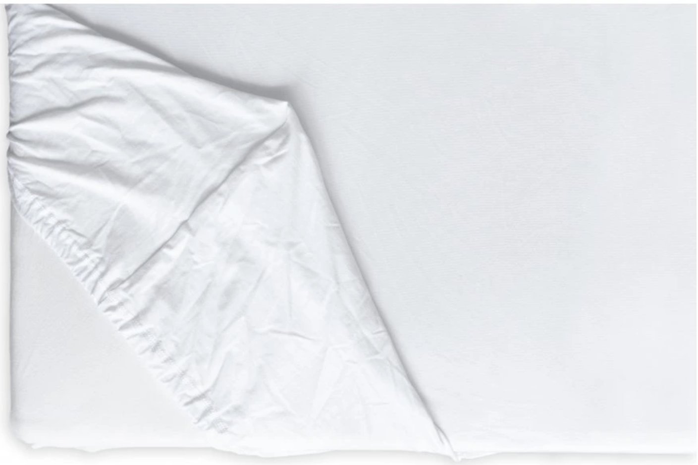 HEDDA Plachta na posteľ Jersey Lycra premium biela, rozmery 120 × 200 cm