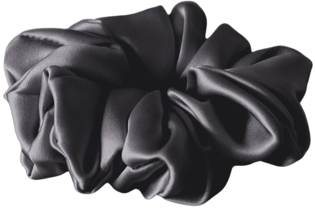 HEDDA Hodvábna gumička Mallys, tmavosivá maxi