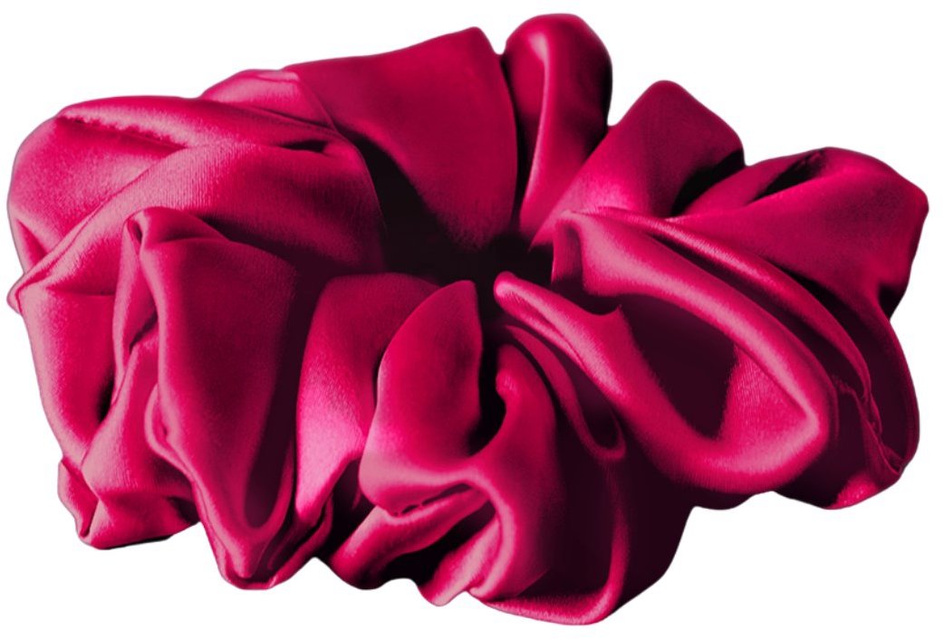 HEDDA Hodvábna gumička Mallys, tmavoružová maxi