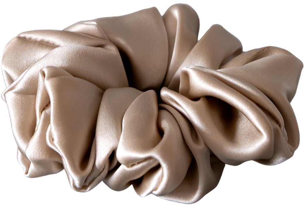 HEDDA Hodvábna gumička Mallys, svetlobéžová maxi