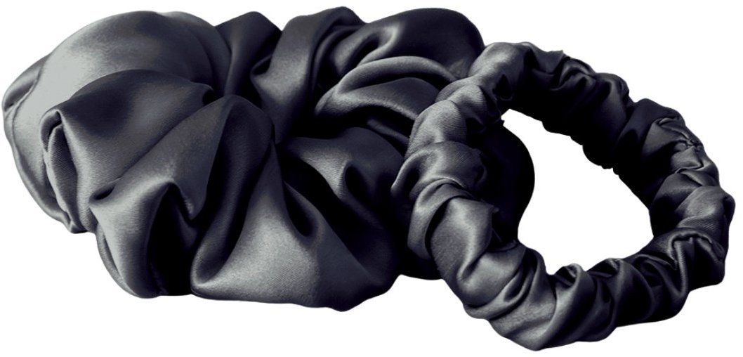 HEDDA Hodvábne gumičky Mallys duo, tmavosivé