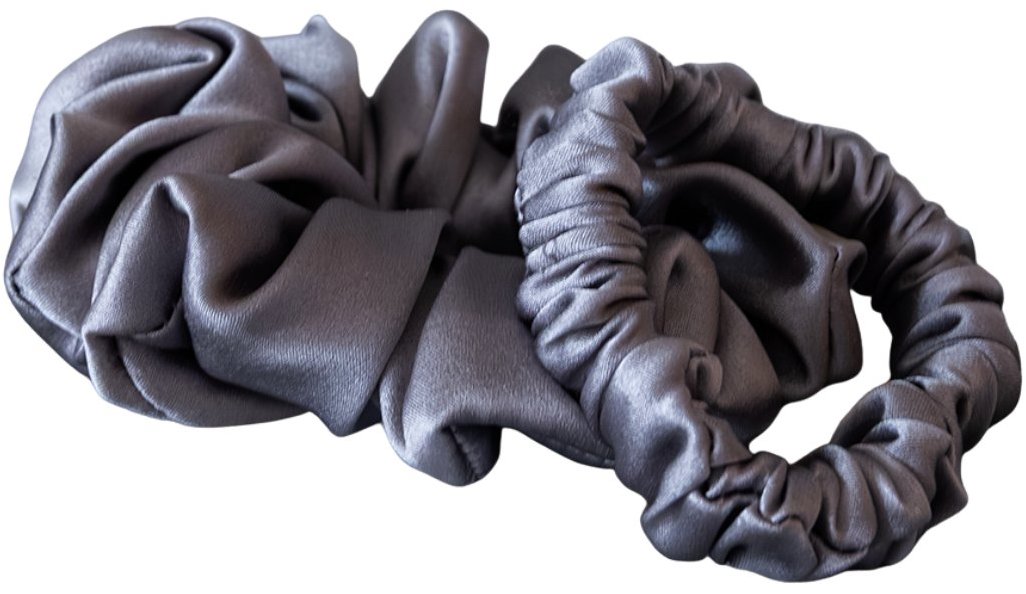 HEDDA Hodvábne gumičky Mallys duo, sivé