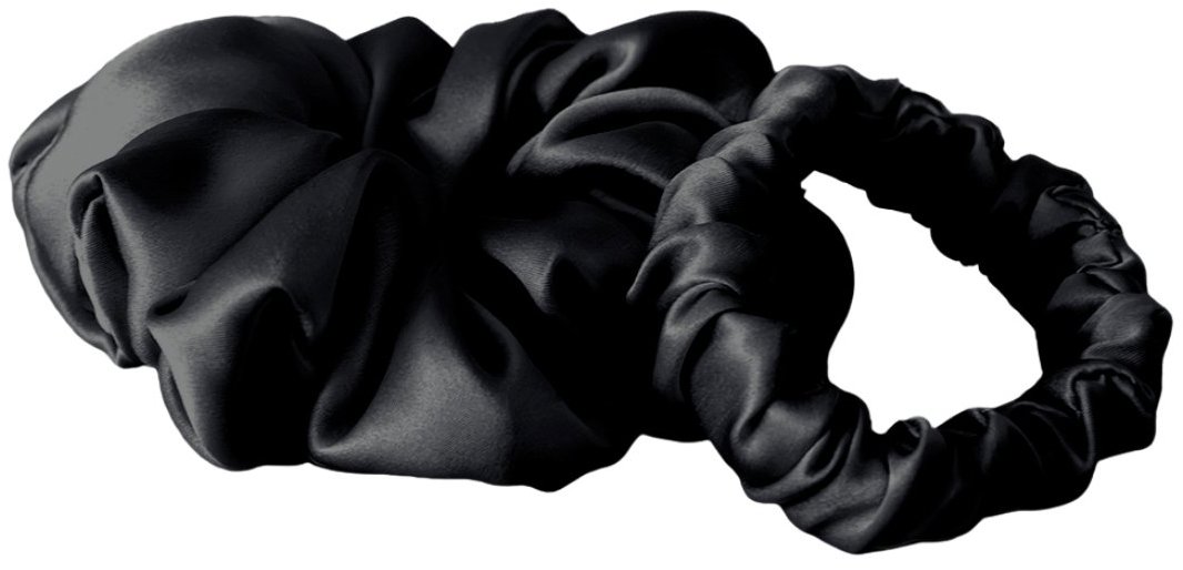 HEDDA Hodvábne gumičky Mallys duo, čierne