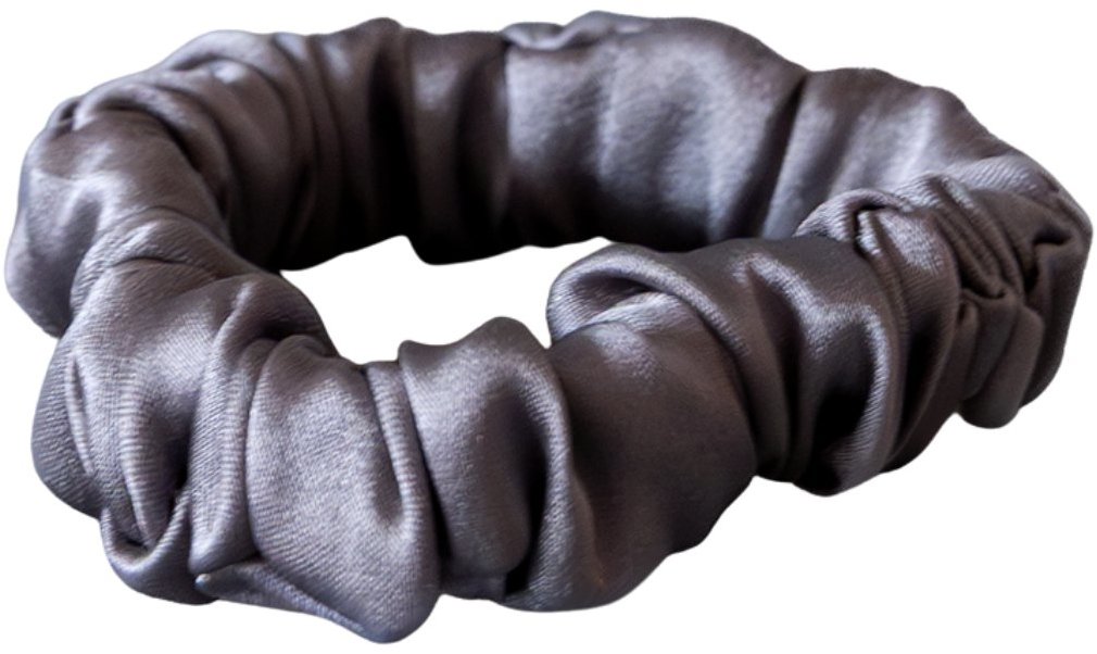 HEDDA Hodvábna gumička Mallys, sivá skinny