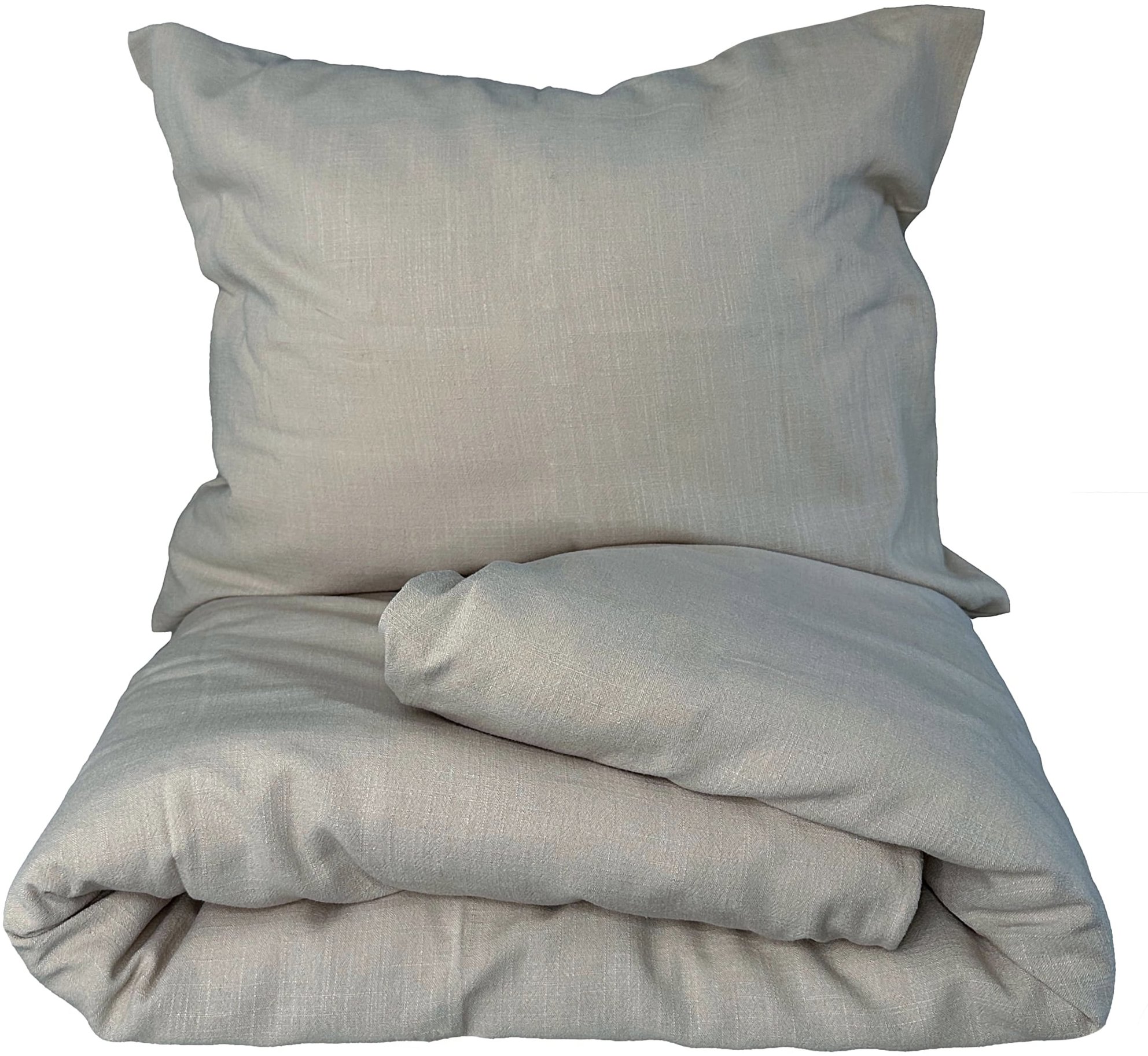 HEDDA Lněné povlečení Naira šedé, rozměr set 70 × 90 cm + 140 × 200 cm