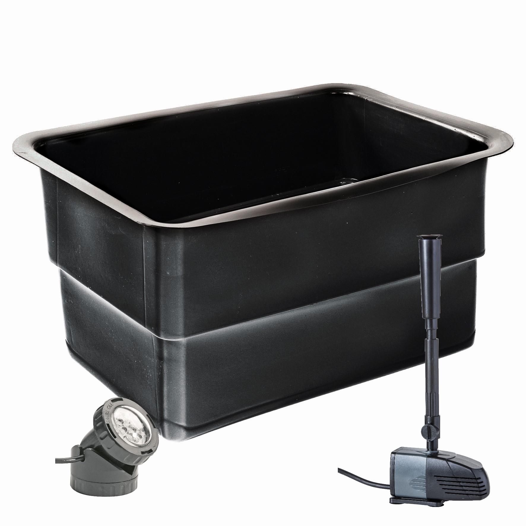 Heissner He9900016 súprava plastového terasového jazierka, 110 l