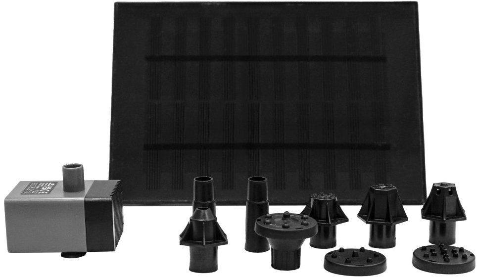 HEISSNER SP250-00 Solárne efektové čerpadlo 250 l/h so 7 vodnými efektmi