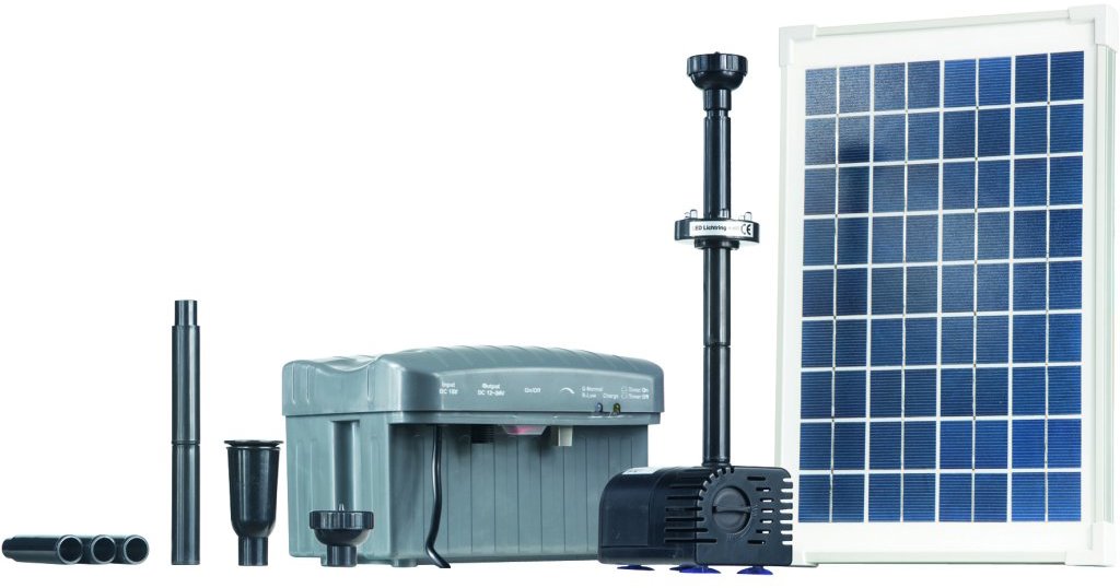 HEISSNER SP760-L Solárne efektové čerpadlo 750 l/h s LED osvetlením