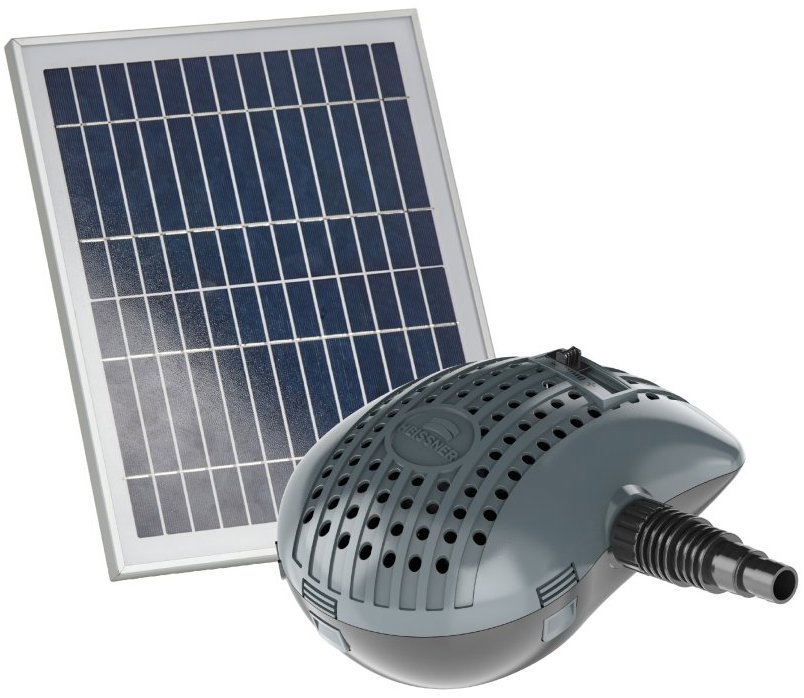 HEISSNER SPB3000-00 Solárne filtračné a potôčikové čerpadlo 3500 l/h + 2× 20 W moduly