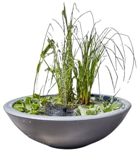 HEISSNER Lotusgarden Solárne mini jazierko 58 × 19 cm, antracit