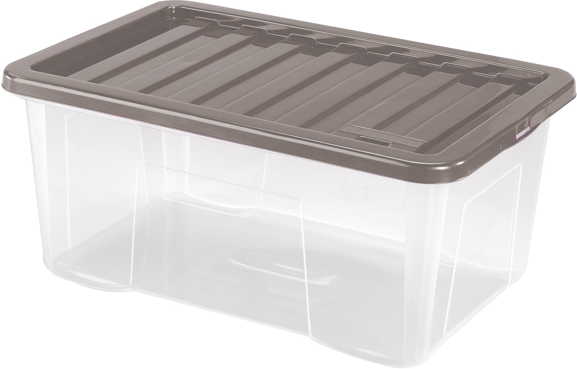 HEIDRUN box úložný s vekom 50 l, Quasar, plast, 60 × 40 × 26 cm