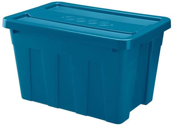 HEIDRUN Úložný box s vekom 65,5 × 49,5 × 43 cm 100 l heavy duty