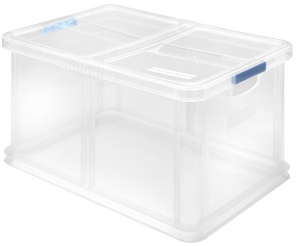 HEIDRUN Úložný box s vekom 60 × 40 × 30 cm 60 l unibox, plast