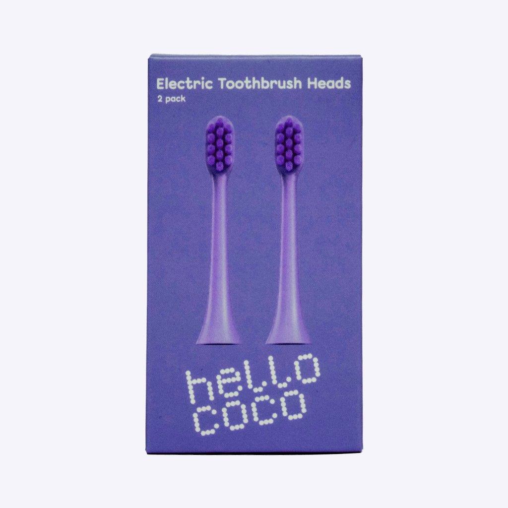 HELLO COCO Náhradná hlavica k zubnej kefke fialová