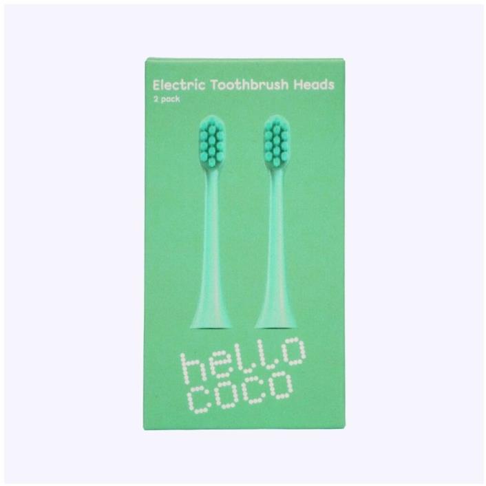 HELLO COCO Náhradná hlavica k zubnej kefke zelená