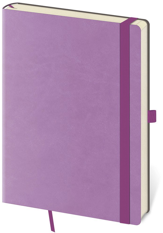 Helma 365 Zápisník Flexies linajkový, violet, 14,5 × 20,5 cm