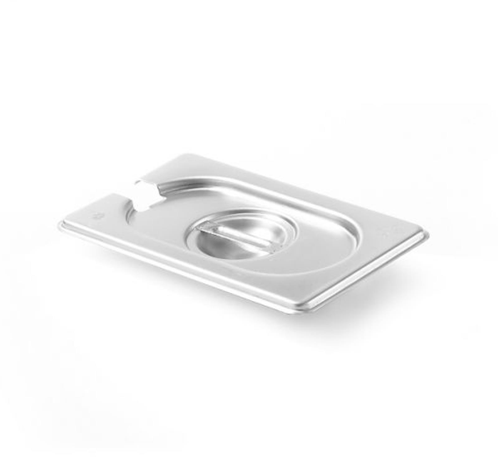 Hendi GN Kitchen Line oceľové veko s výrezom na naberačku GN 1/9 – 806975