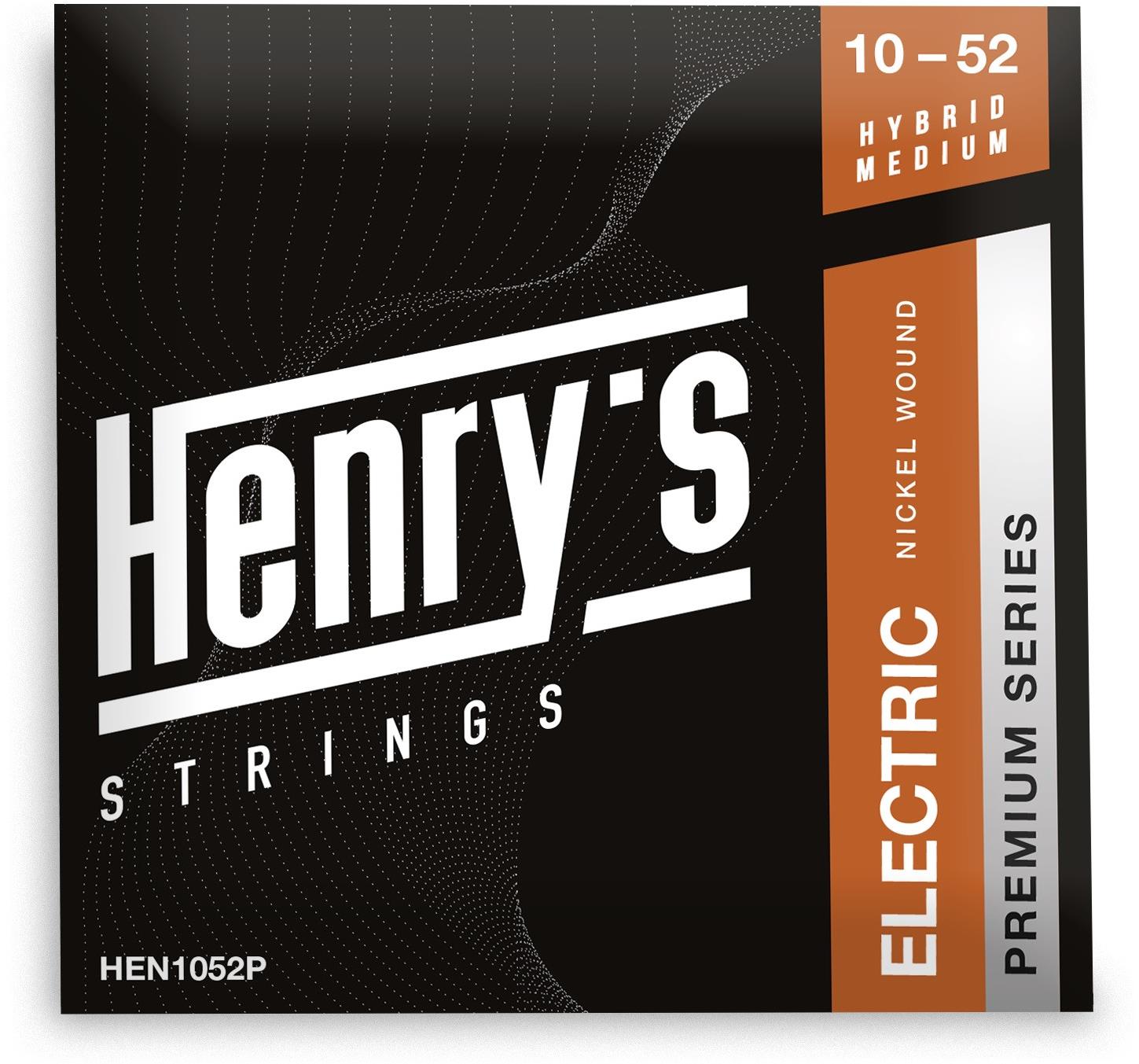 Henry’s HEN1052P PREMIUM séria, Nickel Wound 10 52