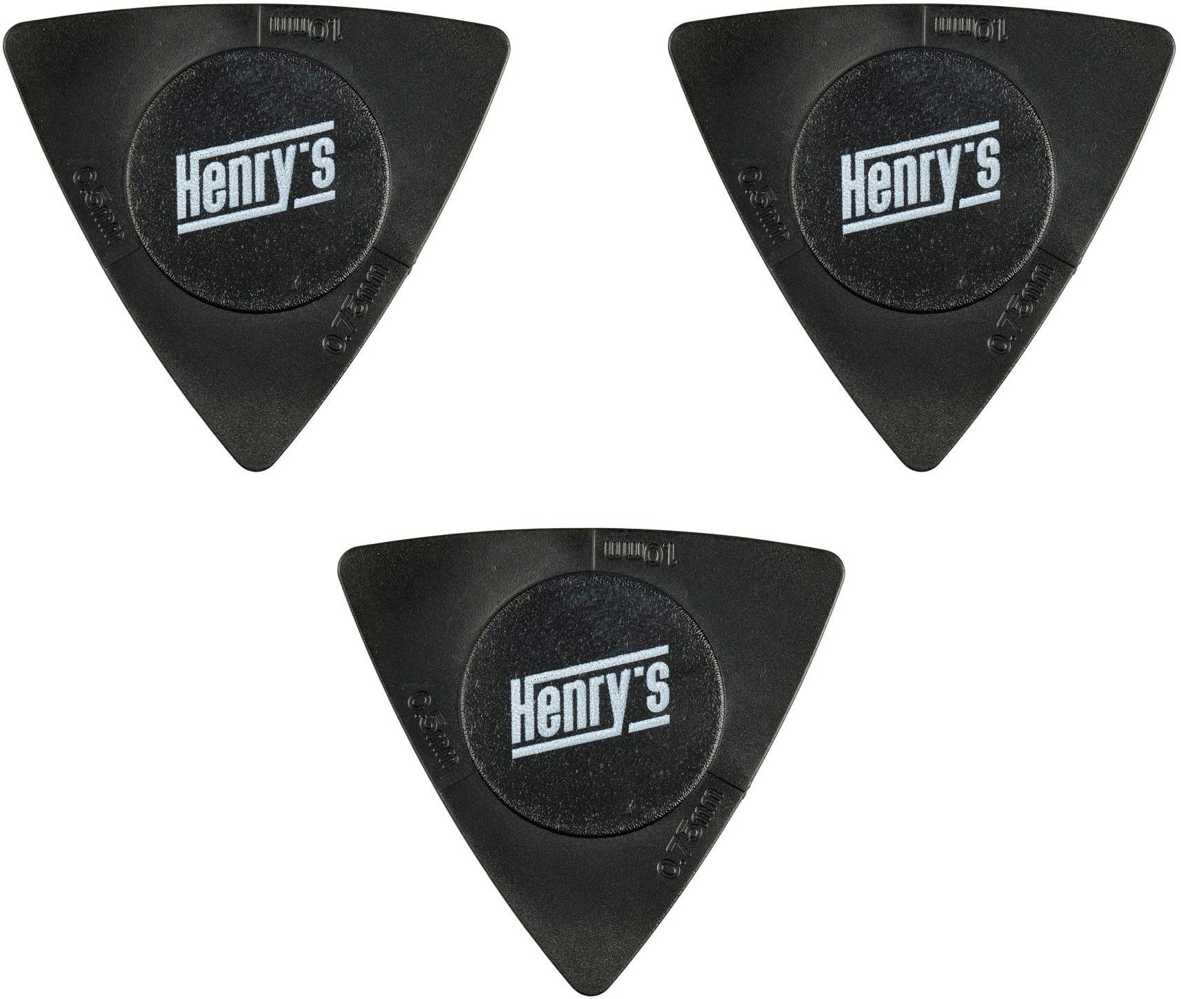 Henry’s Trsátka Tritone, TRIANGLE, 0,5 / 0,75 / 1,0 mm, čierna, 3 ks