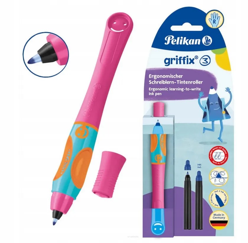 Herlitz Griffix, pravé, ružové, blister