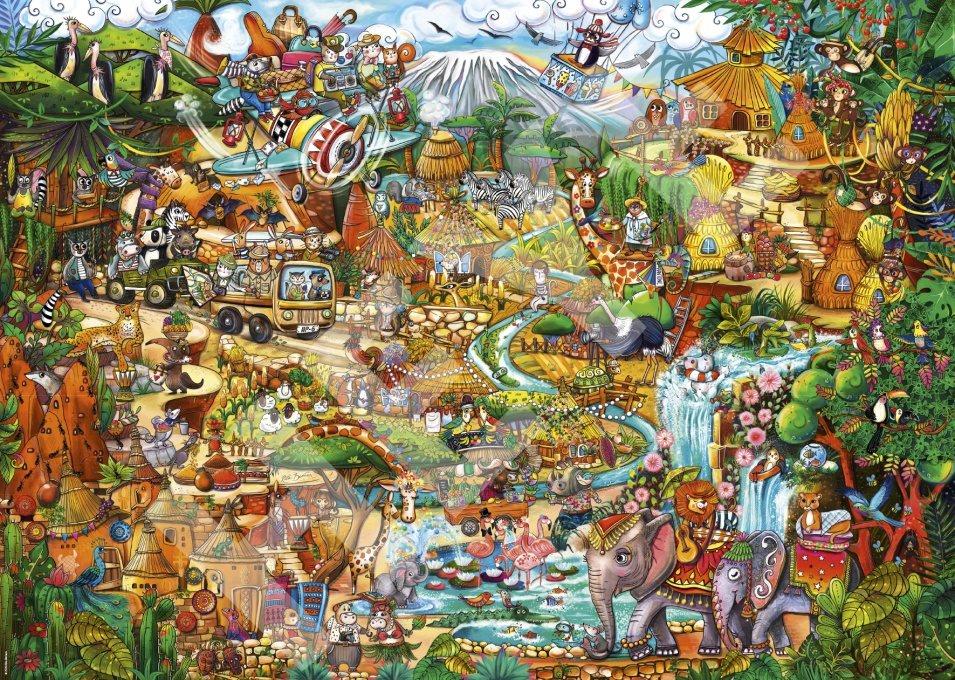 HEYE Puzzle Exotické safari 2000 dielikov