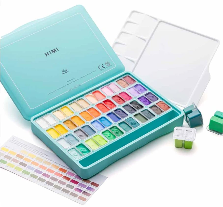 HIMI Twin Cup Gouache Sada 48 Colours