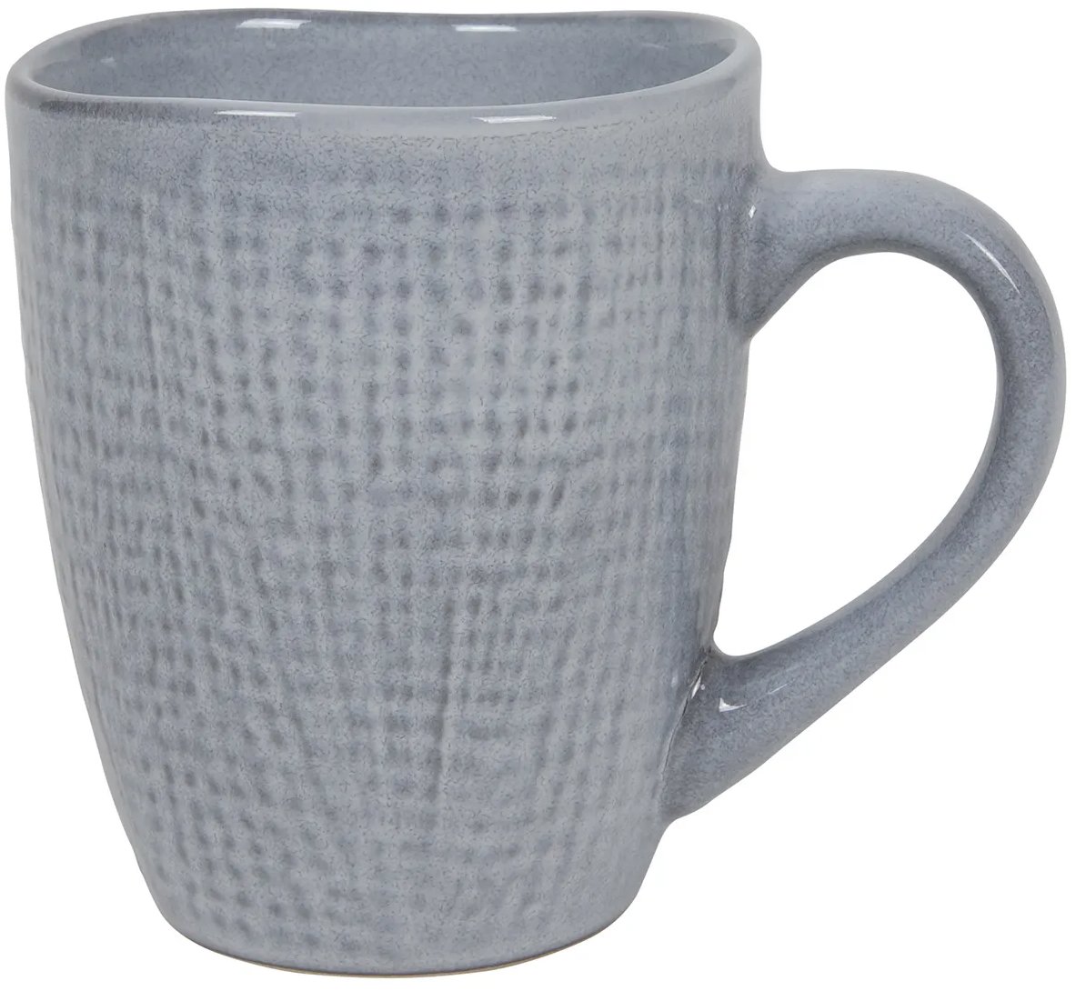 HIT Hrnek 340 ml, tkaný vzor, šedý