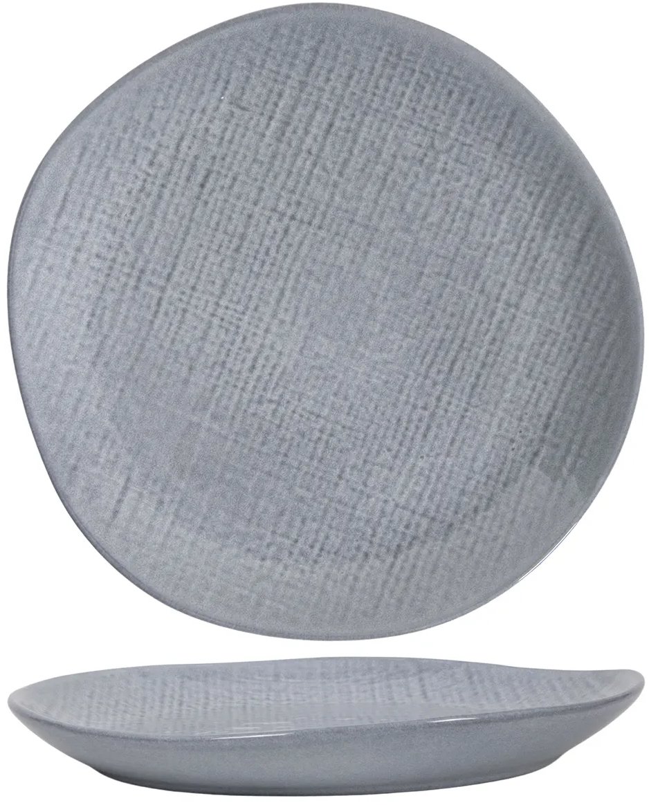 HIT talíř jídelní 27 cm, keramika, šedý