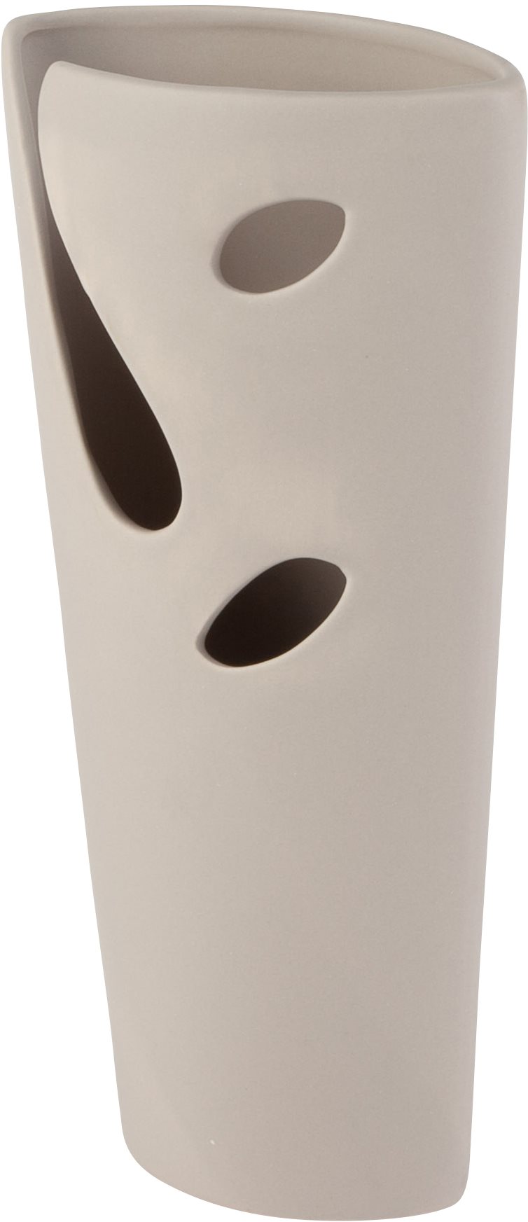 by inspire Váza „Hole“' (13 × 7 × 27 cm), hnedá