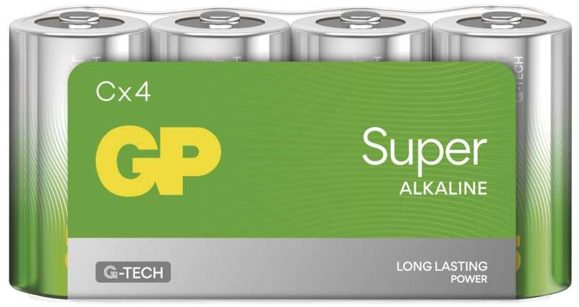 GP Alkalická batéria Super C (LR14), 4 ks