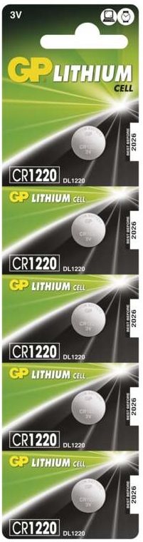 GP CR1220 lithiová 5ks v blistri