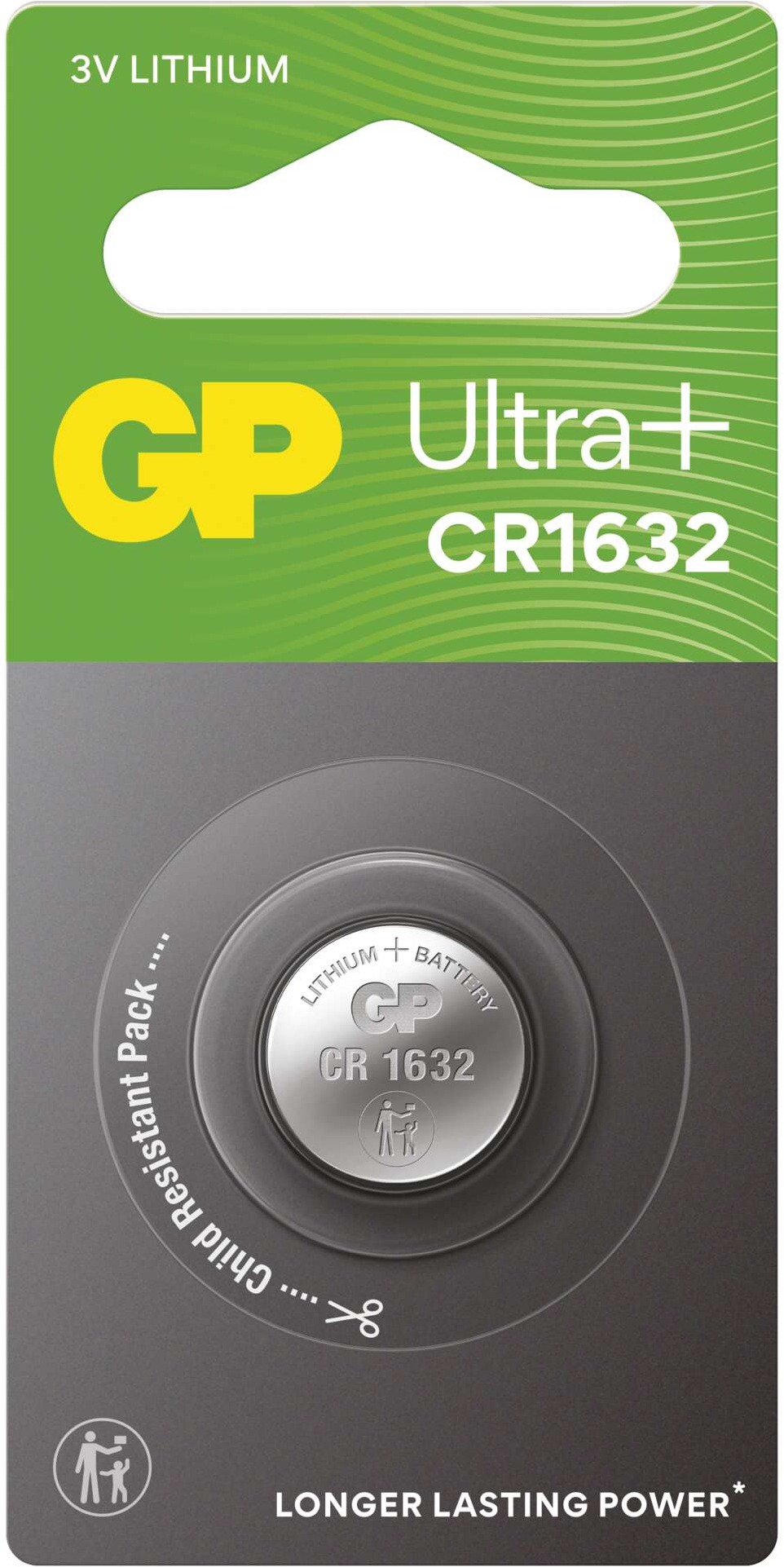 GP Lítiová gombíková batéria GP CR1632