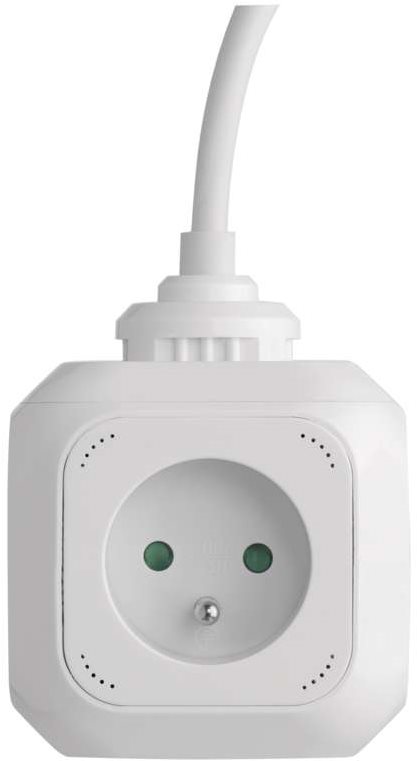 EMOS Rozbočovacia kocka s predl. prívodom – 4 zás. + 2× USB, 1,9 m