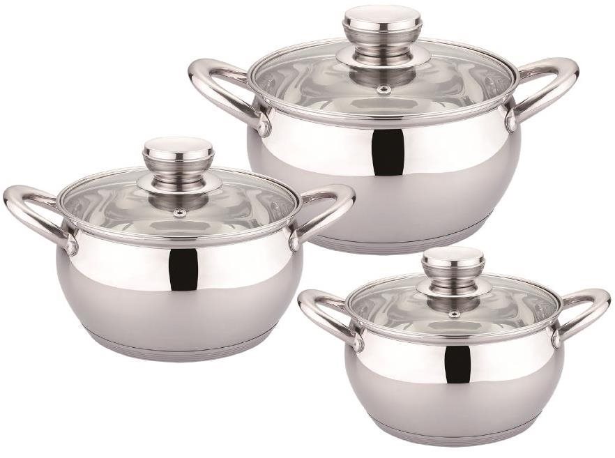 HOME ELEMENTS Súprava antikorového riadu 6 dielna, kombinácia lesku a matu