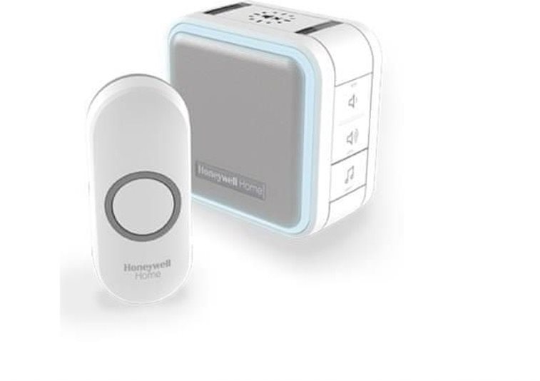 Honeywell DC515N bezdrôtový zvonček Series 5, 150 m, 6 melódií, prenosná základňa biela