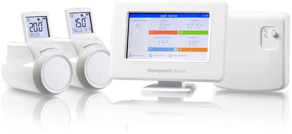 Honeywell Evohome Starter Set 2 Kotol CZ THR99C3112, Evohome Touch WiFi + 2× termohlavice