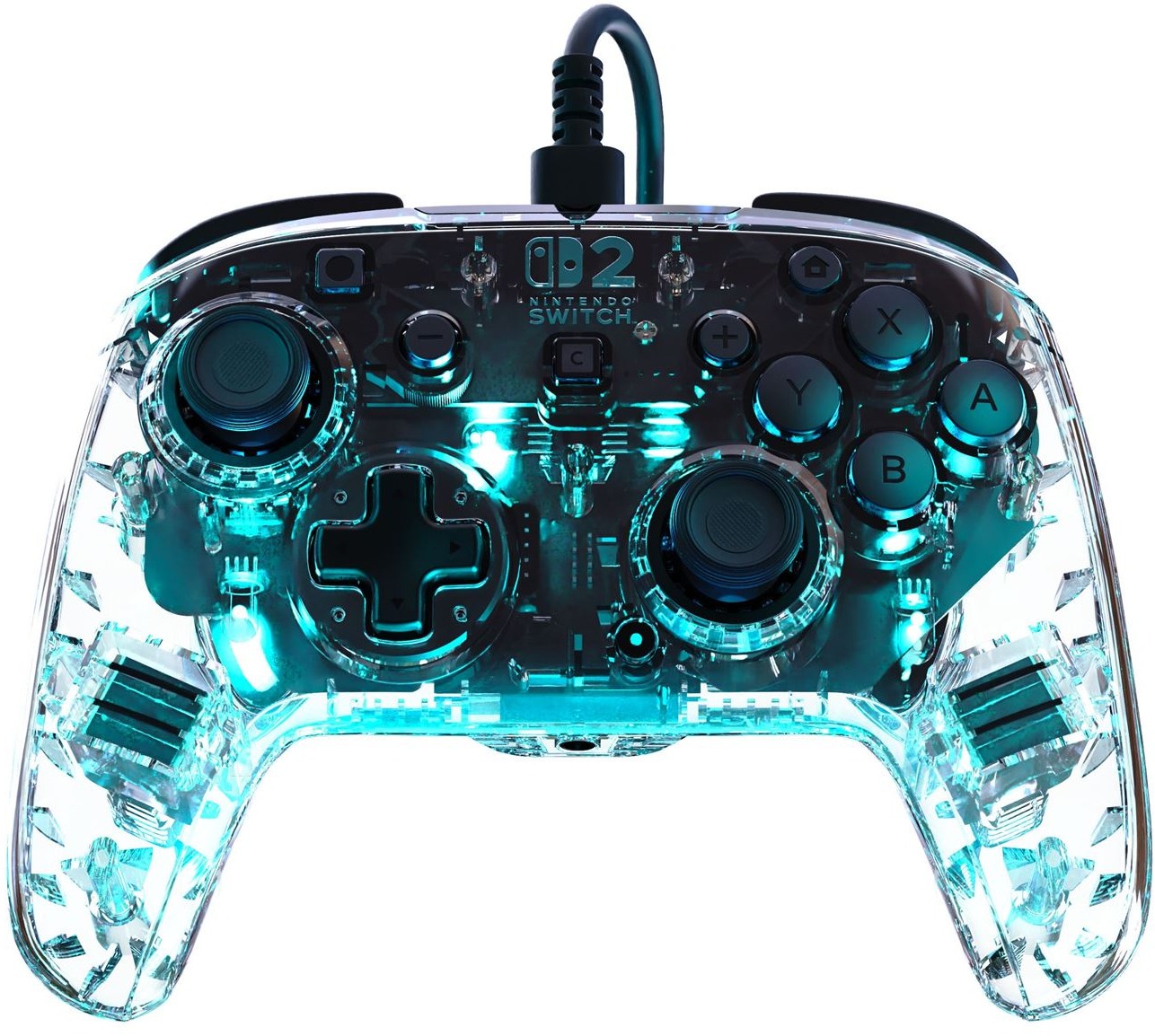 Turtle Beach Afterglow Wired Nintendo Switch 2 – Translucent