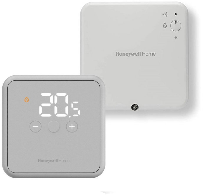 Honeywell Home YT42BRFT22, bezdrôtový termostat DT4R sivý + spínacia jednotka R9H