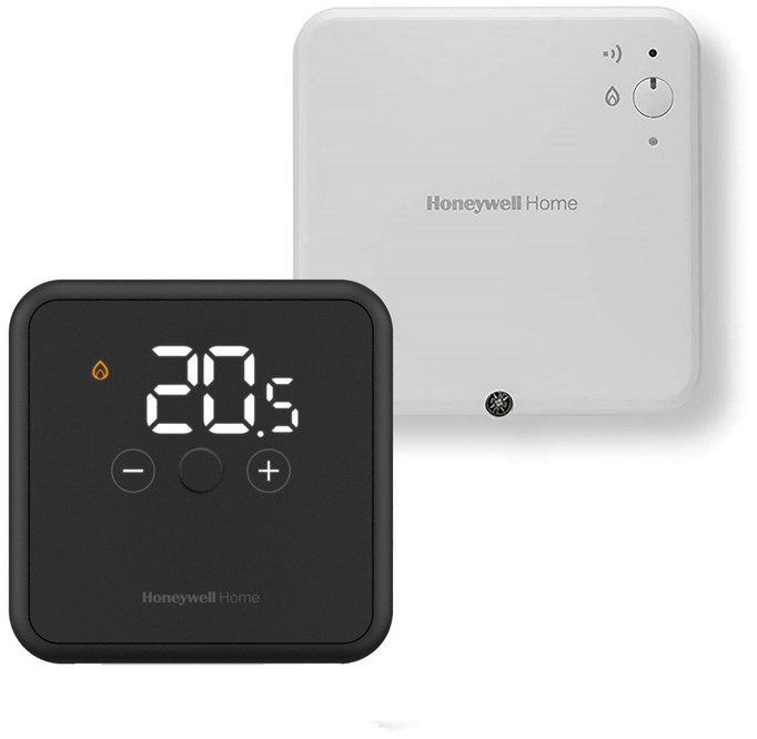 Honeywell Home YT42BRFT22, bezdrôtový termostat DT4R čierny + spínacia jednotka R9H