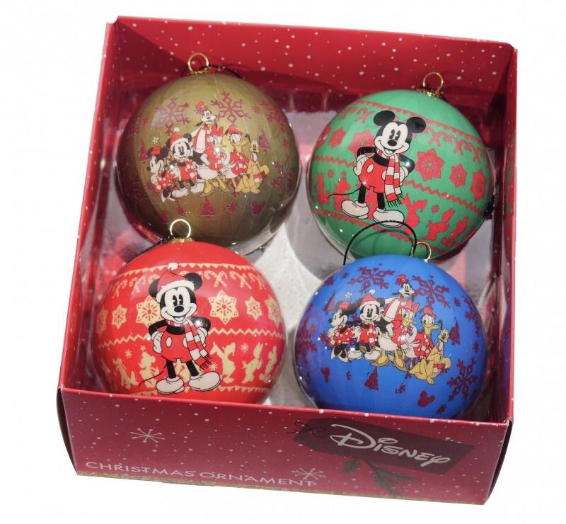 KURT ADLER Disney Mickey & Friends SÚPRAVA vianočných ozdôb 4 ks