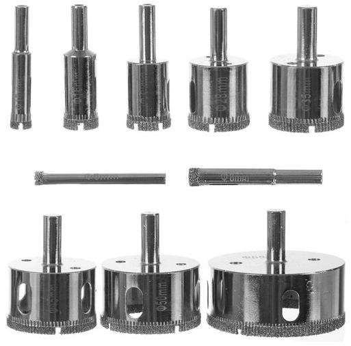 Alum Diamantové dierovky – súprava 10 ks