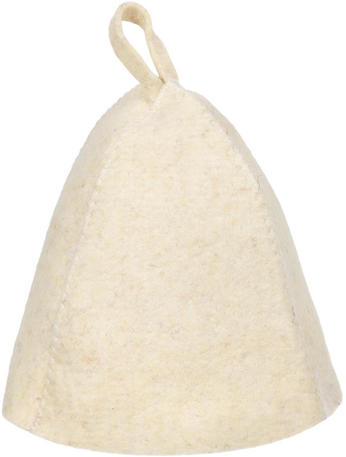 SOTRA Čiapka do sauny „Klasik”, biela, vlna