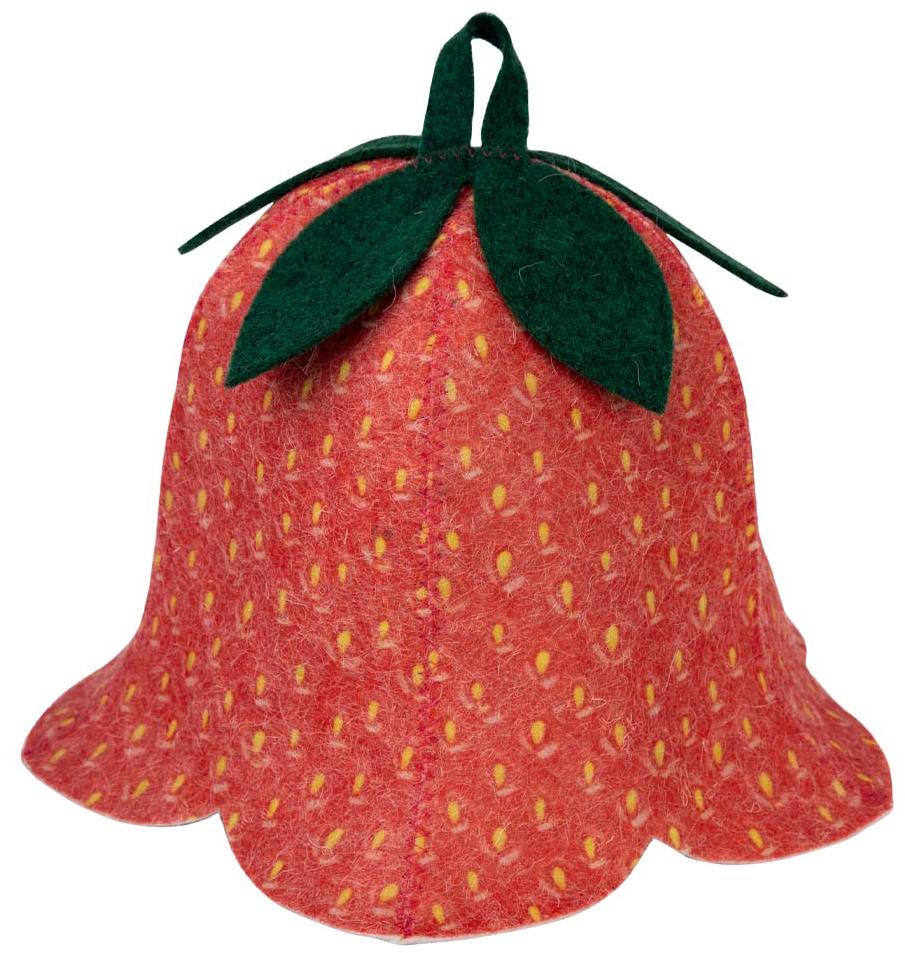 SOTRA Čiapka do sauny Jahoda, vlna plstená