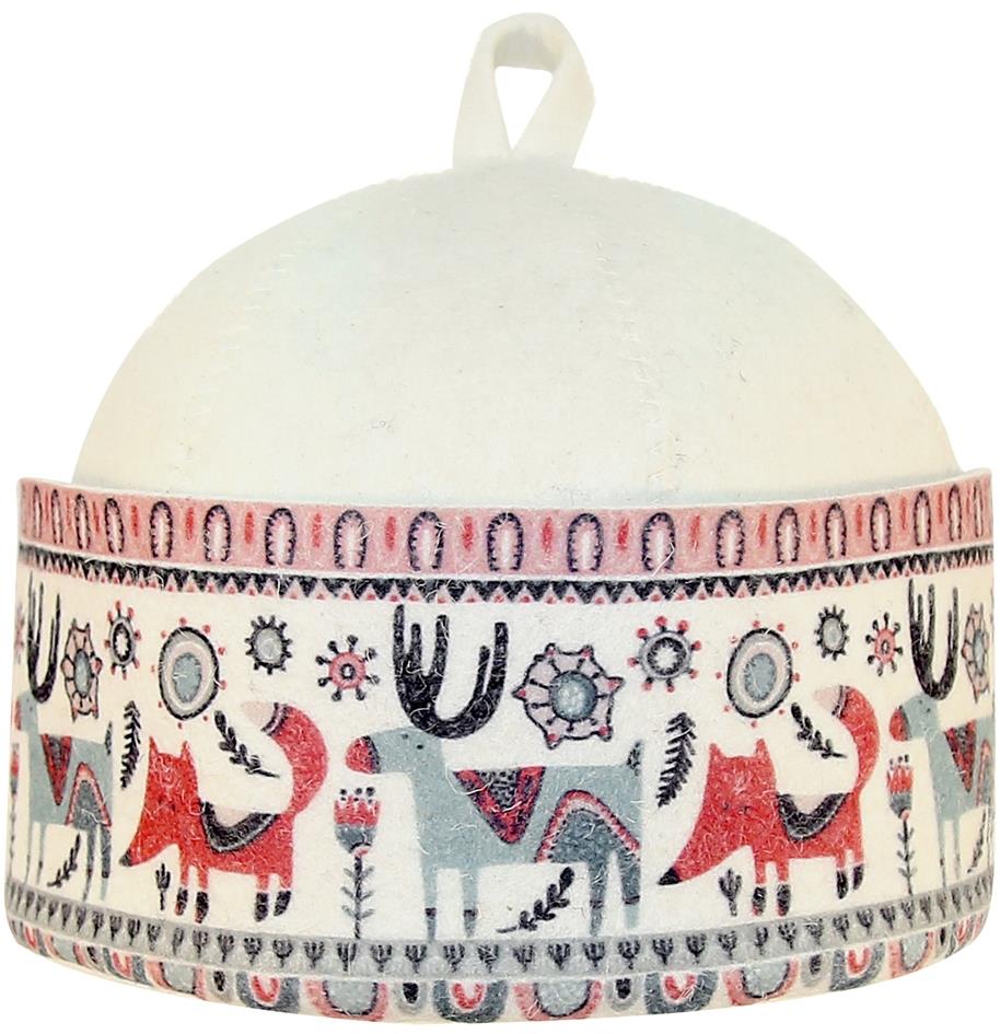 SOTRA Čiapka do sauny plstená „Líška", vlna Merino