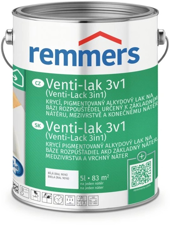 Remmers Venti-Lak 3 v 1, 5,0 l, biely RAL 9016