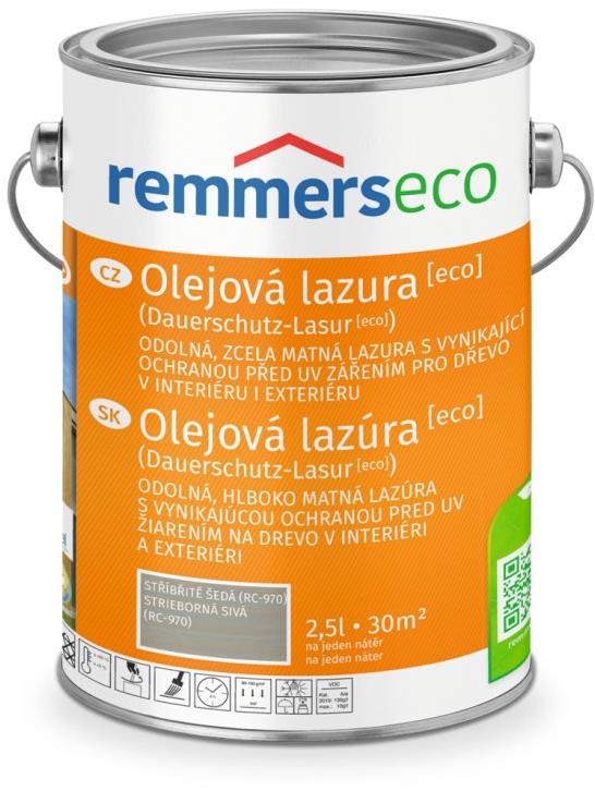 Remmers Olejová lazúra [ECO] 2,5 l Silbergrau/Striebristo sivá