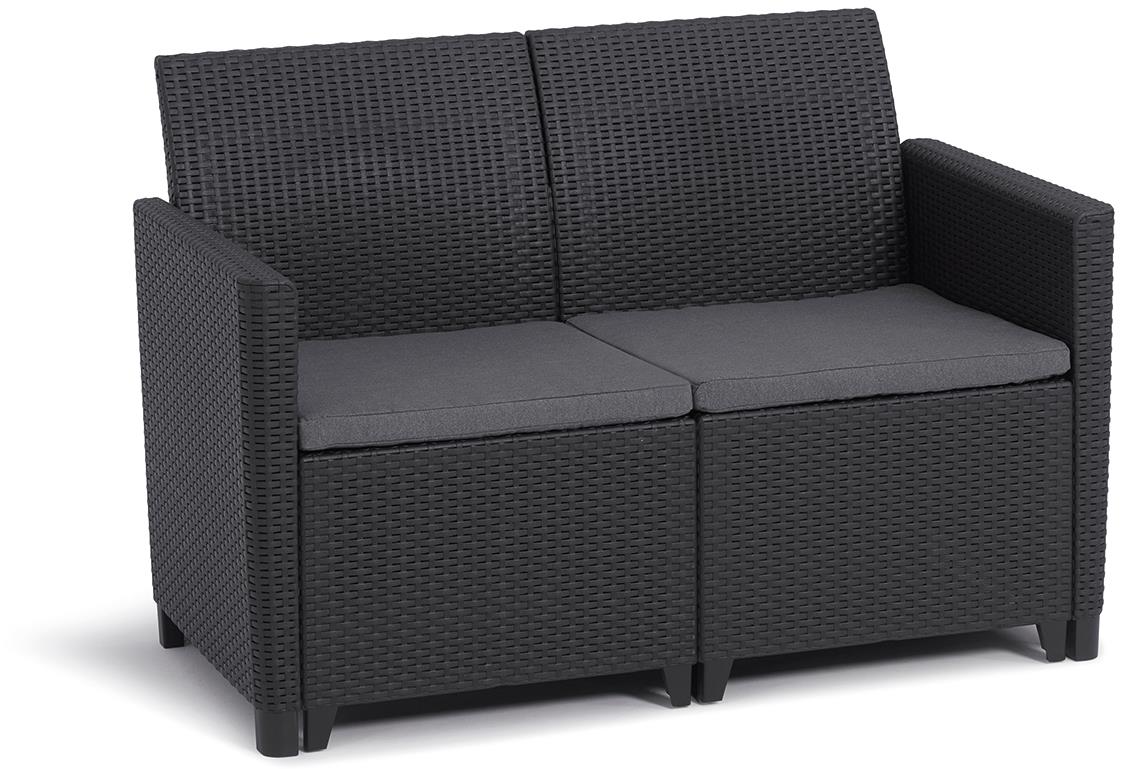 KETER Marie 2 seater sofa grafit